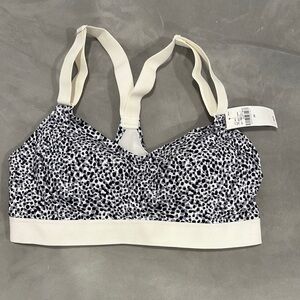 Women's Black and White Patterned Bralette